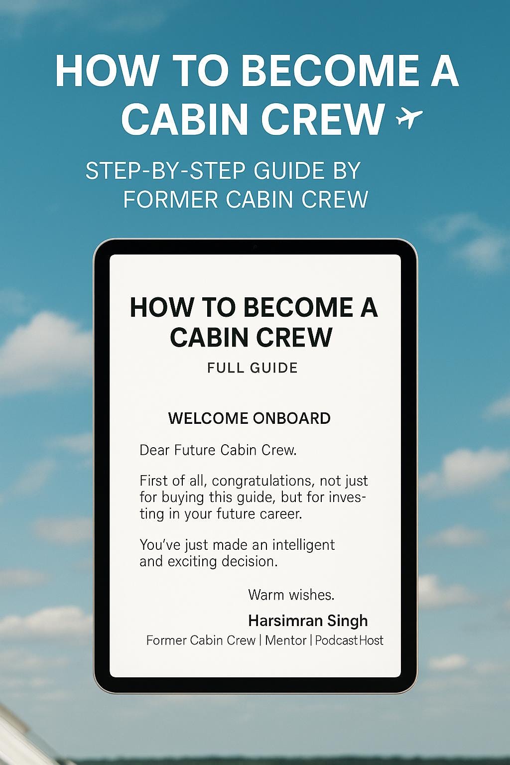 How to become Cabin Crew?